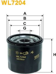Wix Filters Φίλτρο Λαδιού - WL7204