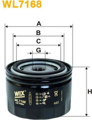 Wix Filters Φίλτρο Λαδιού - WL7168