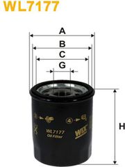 Wix Filters Φίλτρο Λαδιού - WL7177