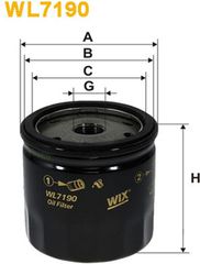 Wix Filters Φίλτρο Λαδιού - WL7190