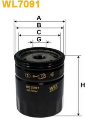 Wix Filters Φίλτρο Λαδιού - WL7091