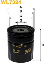 Wix Filters Φίλτρο Λαδιού - WL7324