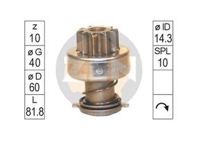 ZN1678 ZEN (SD9043, 333674) ΓΡΑΝΑΖΙ ΜΙΖΑΣ 10Δ. ISKRA JCB-CASE-PERKINS IVECO NEW HOLLAND