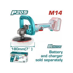 TAPLI2018 Γωνιακός Αλοιφαδόρος Μπαταρίας 180mm 20V (Solo) - SOLO - TOTAL (#TAPLI2018)