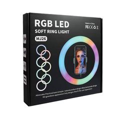 LED Ring light 33cm RGB 25W Black-thumb-2