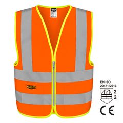 Γιλέκο Εργασίας με Ανακλαστικές Ταινίες Πορτοκαλί XL