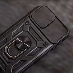 Defender Slide Ring case for iPhone 16 Pro Max Black-thumb-3