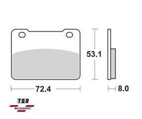 ΟΡΓΑΝΙΚΑ ΤΑΚΑΚΙΑ SP ORGANIC BRAKE PADS SP TBR975