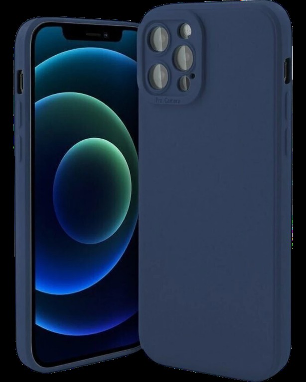 Silicon case protect lens for iPhone 16 Pro Max Dark Blue
