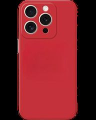 Silicon case protect lens for iPhone 16 Pro Max Red