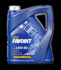 Ορυκτελαιο-Λιπαντικό μηχανής Mannol FAVORIT 15W-50 5LT