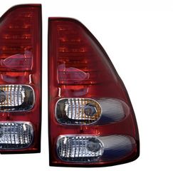 ΦΑΝΑΡΙΑ ΠΙΣΩ LED Taillights TOYOTA Land Cruiser FJ120 (2003-2008) Red / Clear