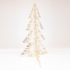 Φωτιζόμενο δέντρο χρυσό 120cm 960 led σε θερμό φως με χρονοδιακόπτη και ασημί χάλκινο καλώδιο τροφοδοσία με μετασχηματιστή IP44