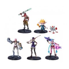 Φιγούρες 5 Pack Heimerdinger - Jinx - Vi - Caitlyn - Ekko - League of Legends (10 cm)