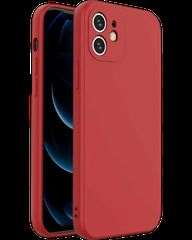 Silicon case protect lens for iPhone 12 Red