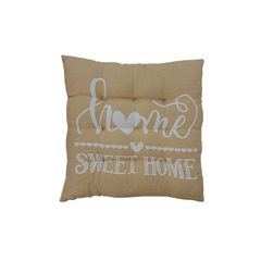 Μαξιλάρι καρέκλας Σχ.Sweet home 40x40cm 70% cotton - 30% pol.