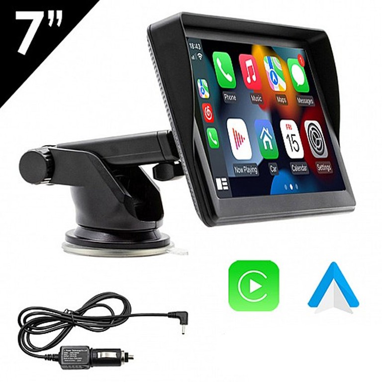 Oθόνη αφής 7" ιντσών, Apple CarPlay, Android Auto, Bluetooth, USB, microSD