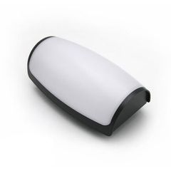 Απλίκα led πολυκαρμπονική 12W με δυνατότητα επιλογής φωτός CCT σε χρώμα γραφίτη IP65