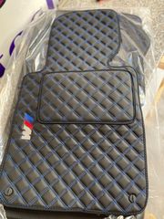 BMW E46 ΠΑΤΑΚΙΑ ΔΕΡΜΑΤΙΝΗ ΤΕΧΝΟΔΕΡΜΑ ΜΕ ΜΠΛΕ ΜLOOK EAUTOSHOP GR-thumb-2