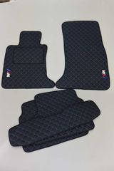BMW E46 ΠΑΤΑΚΙΑ ΔΕΡΜΑΤΙΝΗ ΤΕΧΝΟΔΕΡΜΑ ΜΕ ΜΠΛΕ ΜLOOK EAUTOSHOP GR-thumb-41