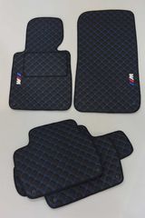 BMW E46 ΠΑΤΑΚΙΑ ΔΕΡΜΑΤΙΝΗ ΤΕΧΝΟΔΕΡΜΑ ΜΕ ΜΠΛΕ ΜLOOK EAUTOSHOP GR-thumb-42