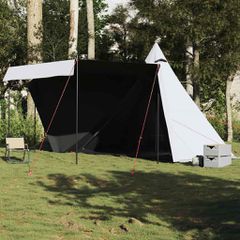 Σκηνή Οικογενειακή Tipi 8 Ατ. Αδιάβροχη Λευκή Ύφασμα Συσκότισης 4009448