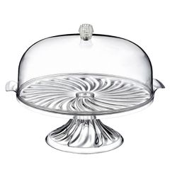 Τουρτιέρα "CRYSTAL" από γυαλί Φ30x23