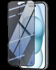 ObaStyle Privacy Tempered Glass 3D for iPhone 15 black frame
