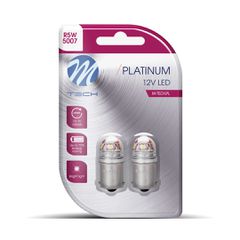 ΛΑΜΠΑΚΙΑ R5W 12/24V BA15s 5x2835SMD LED CAN-BUS ΠΟΡΤΟΚΑΛΙ (ΜΟΝΟΠΟΛΙΚΟ-ΦΟΥΝΤΟΥΚΙ) PLATINIUM BLISTER M-TECH - 2 ΤΕΜ.