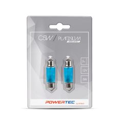 ΛΑΜΠΑΚΙΑ ΠΛΑΦΟΝΙΕΡΑΣ C5W 12V 5W 36x11mm SV8.5-8 WHITE EFFECT POWERTEC PLATINUM M-TECH - 2 ΤΕΜ
