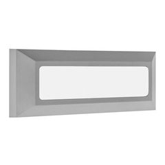 Γκρι φωτιστικό επίτοιχο ορθογώνιο LED 4W CCT πολυκαρμπονικό κατάλληλο για εξωτερικό χώρο IP65