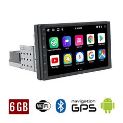 Οθόνη αφής 1-DIN Android 6GB με Ελληνικό GPS Bluetooth WI-FI Youtube USB (ηχοσύστημα αυτοκινήτου 1DIN Android Auto Apple Carplay πλοηγός MP3 ραδιόφωνο MP5 1-DIN universal)