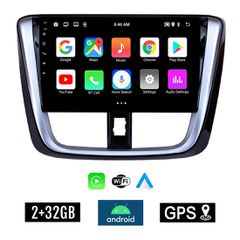 KIROSIWA 2+32GB TOYOTA YARIS (2015 - 2020) Android οθόνη αυτοκίνητου 2GB με GPS WI-FI (ηχοσύστημα αφής 10" ιντσών Youtube Playstore MP3 USB Radio Bluetooth Mirrorlink εργοστασιακή, 4 x 60W)