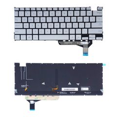 Πληκτρολόγιο - Laptop Keyboard για Asus Zenbook S 13 OLED UM5302T UM5302TA UM5302TA-LX603W UM5302TA-OLED-LX731X UM5302TA-OLED-LX733X HQ21019554007 90NB0WA1-R30US1 US No Frame Backlight Silver ( Κωδ.40