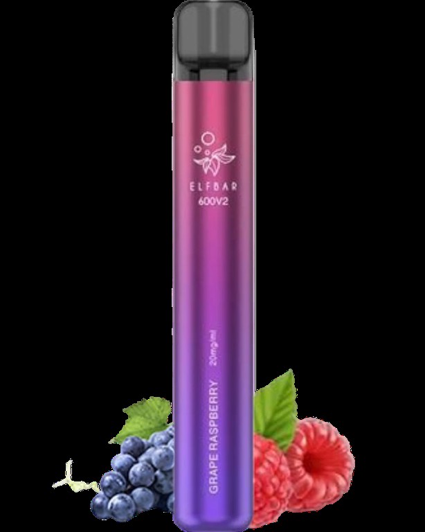 Elf Bar V2 Disposable Pod Grape Raspberry 20mg 2ml