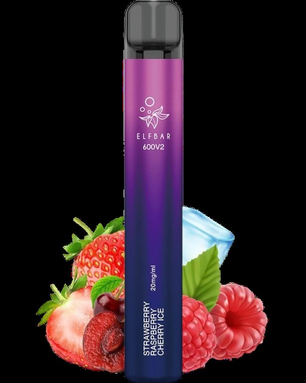 Elf Bar V2 Disposable Pod Strawberry Raspberry Cherry 20mg 2ml