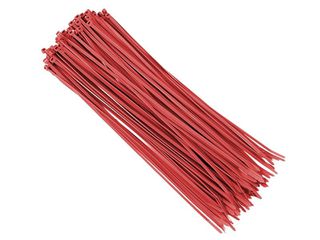 Δεματικά Καλωδίων (Tyre Up) Nylon 300x3.6 mm Κόκκινα, 100 Τεμάχια Carmotion 86103