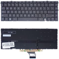 Πληκτρολόγιο - Laptop Keyboard για HP Spectre X360 2-in-1 16-F 16-F0013DX 16-F1013DX 16-F1182NG 16-f2000 M83497-001 M83498-001 M83482-001 US No Frame Backlight Gray ( Κωδ.41008USBL )