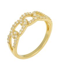 Δαχτυλίδι Χρυσό Κ14 με Ζιρκόνια Λευκά 25029