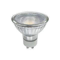 Λάμπα LED GU10 γυάλινη 230V AC 7W θερμό χρώμα φωτός 3000K δέσμης 100° 570Lm Ra80