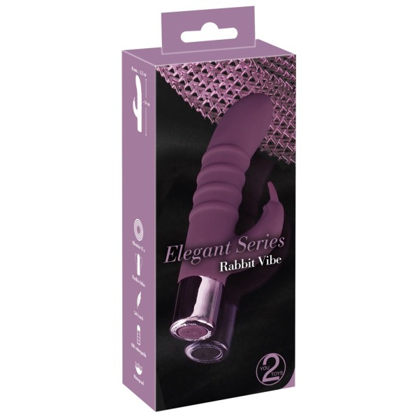 Δονητής Elegant Series Rabbit Vibe μπορντό