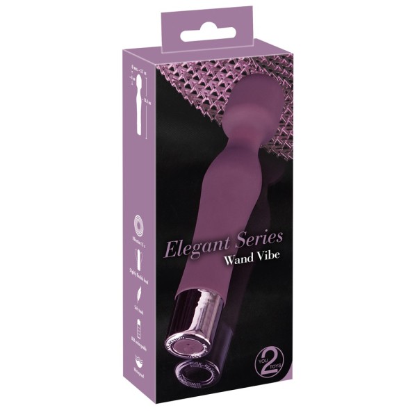 Δονητής Elegant Series Wand Vibe μπορντό