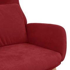 Πολυθρόνα Relax Μπορντό Βελούδινη 341356-thumb-5