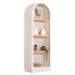 ΡΑΦΙΕΡΑ FB918045 MDF ΥΠΟΛΕΥΚΟ-ΡΑΦΙΑ ΞΥΛΟ ΕΛΑΤΟΥ ΦΥΣΙΚΟ 60x38,5x179Υεκ.