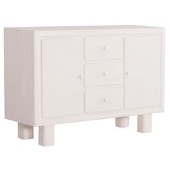 ΜΠΟΥΦΕΣ FB918048 MDF ΣΕ ΥΠΟΛΕΥΚΟ ΧΡΩΜΑ-3 ΣΥΡΤΑΡΙΑ & 2 ΠΟΡΤΕΣ 120x38x80Υεκ.