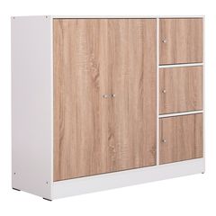 ΝΤΟΥΛΑΠΙ ΜΕ 4 ΑΠΟΘ.ΧΩΡΟΥΣ FB92480.01 SONAMA OAK-ΛΕΥΚΗ ΜΕΛΑΜΙΝΗ 117x39,5x99,5Υεκ