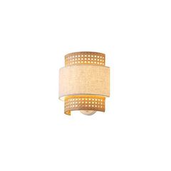 Απλίκα τοίχου υφασμάτινη με ντουί 1xE27 max 15W 260x460mm μπεζ-ματ & λευκό ARTE ILLUMINA ISLA