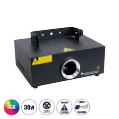 Επαγγελματικό Laser Projector 1000Mw 1W 230V 1° DMX512 απόχρωση φωτός RGB