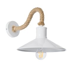 Boho φωτιστικό τοίχου - απλίκα kelvo® VINSA για λάμπα με ντουί E27 AC 220-240V IP20 λευκό & μπεζ 37.5x26.7x25cm