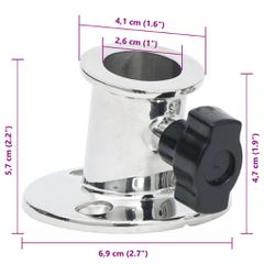 Επέκταση Σκιάστρου Σετ Σχήμα Τ Λευκό 170x170x(113-182,5) εκ. 3217198-thumb-9